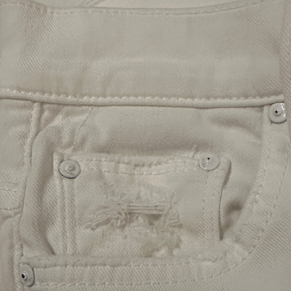 MOTHER Men's Off-White Skinny Jeans - Picture 4 of 7